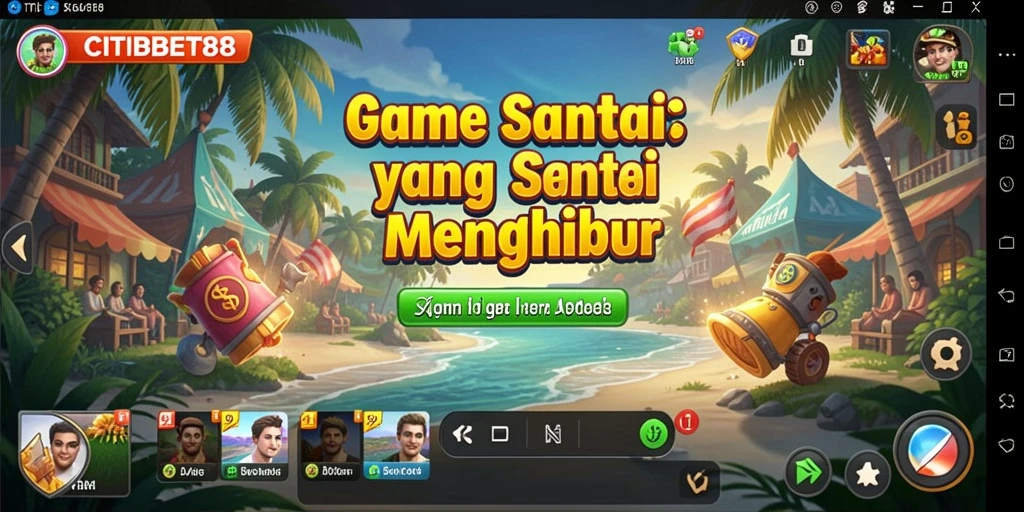 Tampilan gameplay yang ceria dan penuh warna dari CITIBET88.