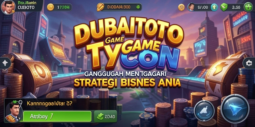 Tangkapan layar DUBAITOTO menampilkan gameplay menarik yang memperlihatkan manajemen bisnis.