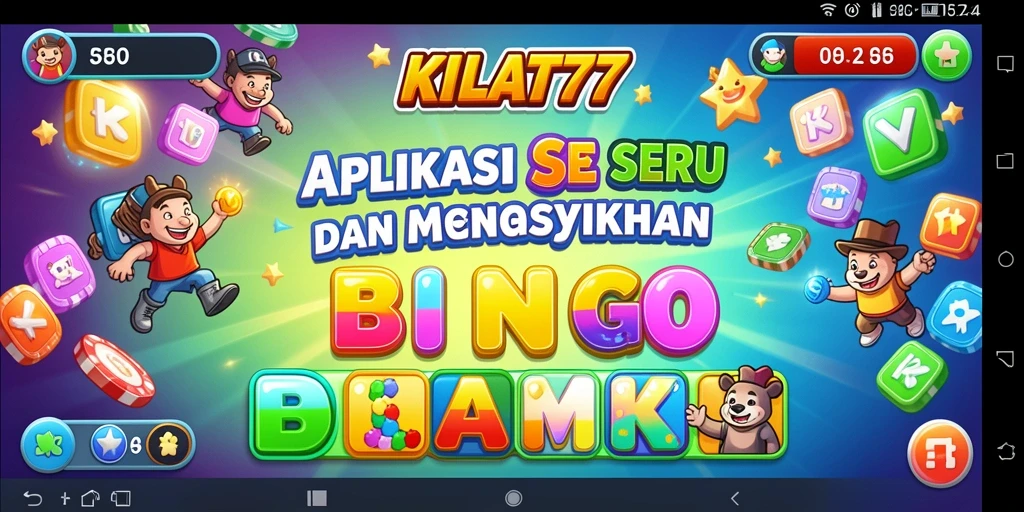 Screenshot gameplay Bingo KILAT77 yang seru dan interaktif.