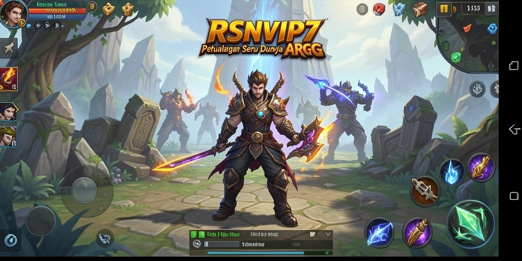 Screenshot gameplay ARPG yang menampilkan pertarungan epik di RSNVIP7.